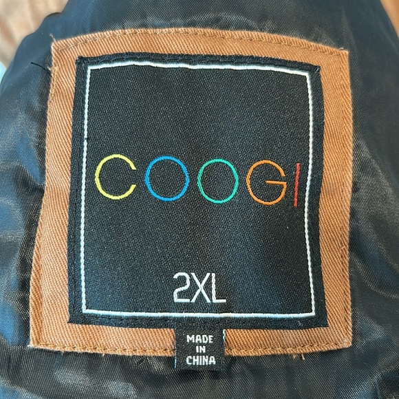 COOGI Brown Grey Black Tweed Flight Bomber Tactical Military Cargo Jacket 2XL - Picture 2 of 16